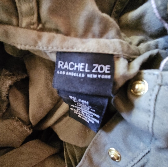 Rachel Zoe Olive Green Hooded Button Up Jacket Sz 24 months - Picture 4 of 6